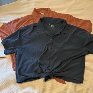 Two Wayre Button Tie Shirts